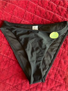 H&M-Women's Black Bikini Bottom - Classic High-Leg Swim Brief